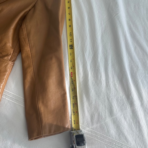 Vintage Rogue Leather by Reilly Olmes Camel Brown Leather Jacket. - Picture 12 of 12